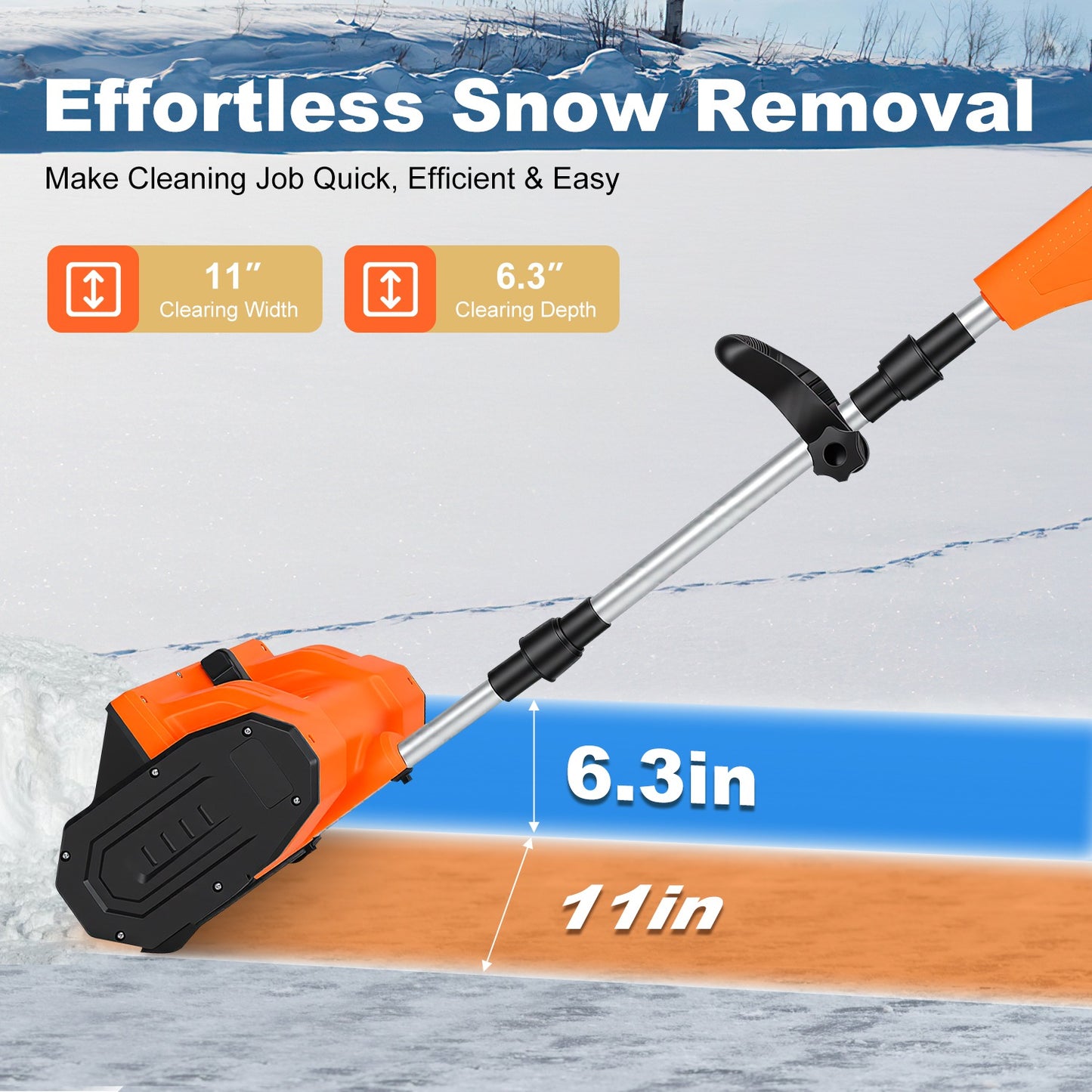 trello™ Cordless Electric Snow Shovel