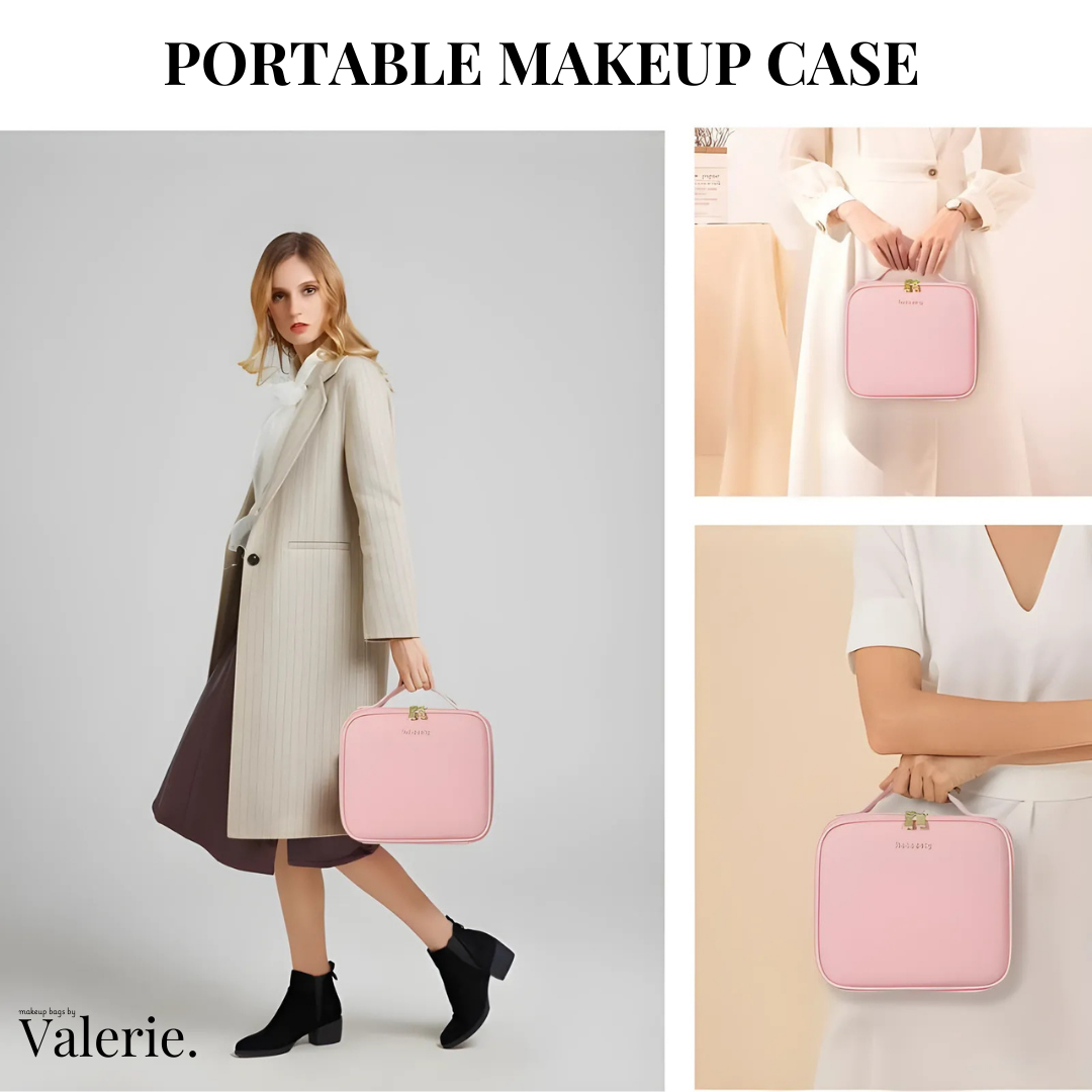 Valerie Travel Makeup Bag with LED Mirror