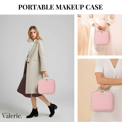 Valerie Travel Makeup Bag with LED Mirror