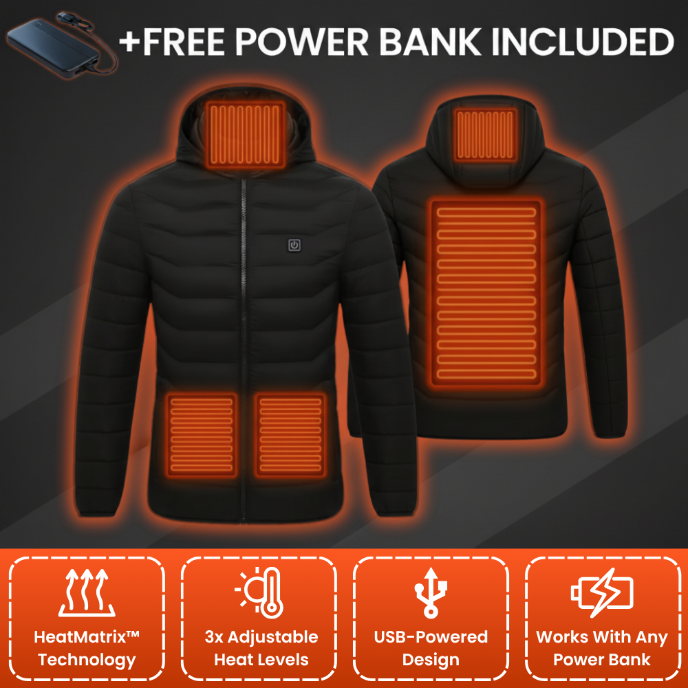 Heated Jacket With Included Power Bank