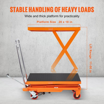 trello™ Hydraulic Lift Table Cart